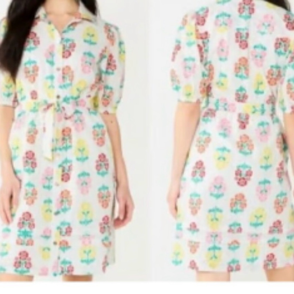 Floral Print Shirt Dress
